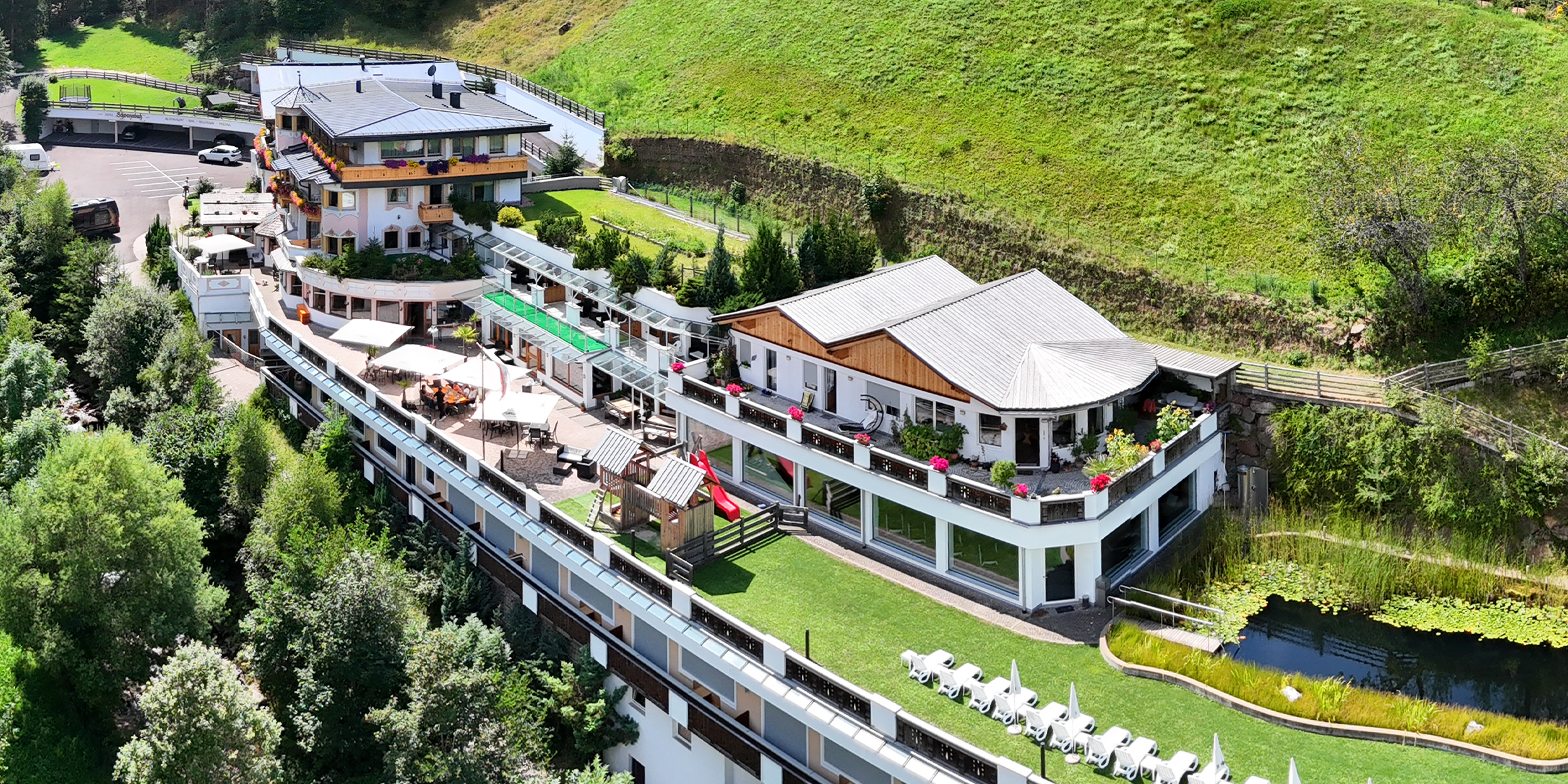 Hotel mitten in den Dolomiten